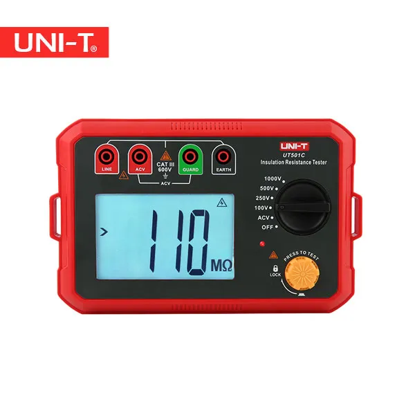 تستر مقاومت عایق یونیتی مدل Uni-T UT501C