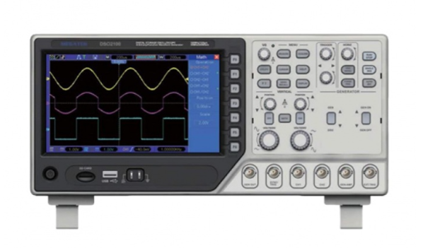 اسیلوسکوپ دیجیتال 2 کاناله 200 مگاهرتز مدل MEGATEK-DSO-2200