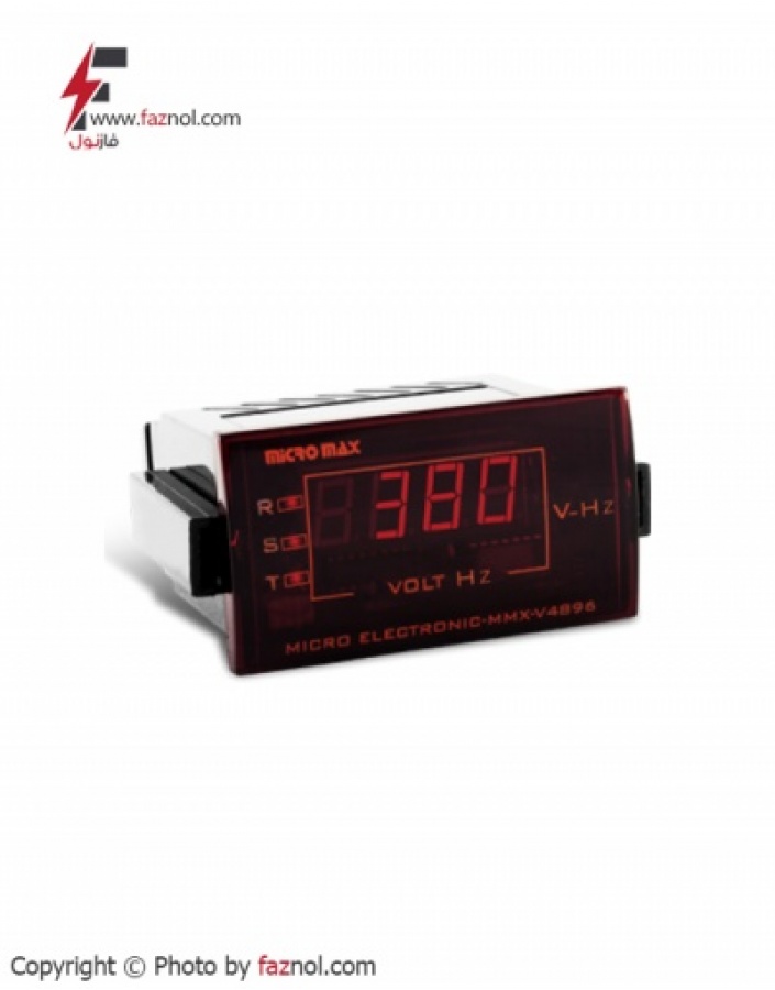 ولت متر 3 فاز همراه با نمایش فرکانس MMX-VF4896 -میکرومکس