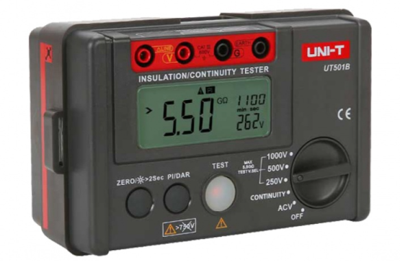 تستر مقاومت عایقی 1 کیلوولت مدل UNI-T-UT-501B