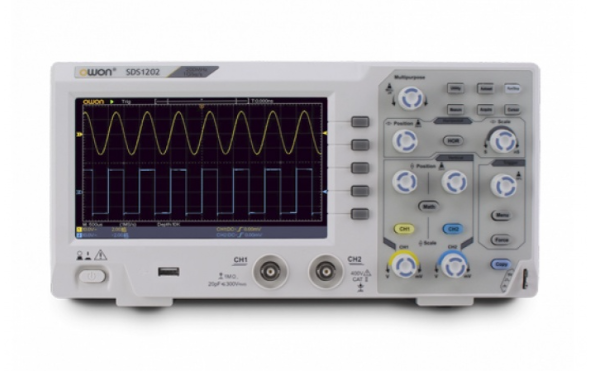 اسیلوسکوپ دیجیتال 200MHZ دو کاناله OWON - SDS-1202