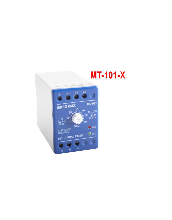 رله تایمر صنعتی آنالوگ MT-101-X - میکرومکس