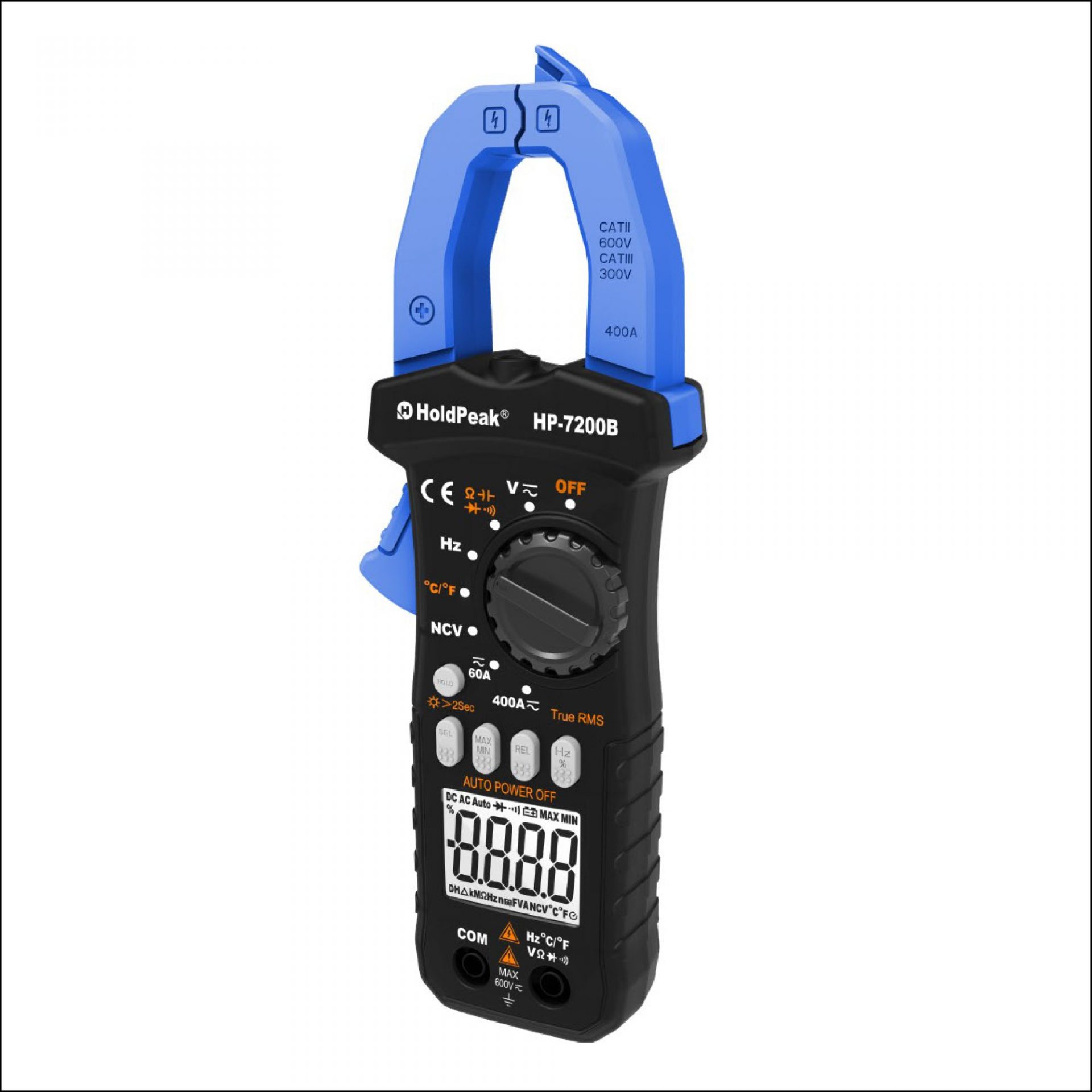 کلمپ متر فازمتر دار Holdpeak-7200B AC/DC