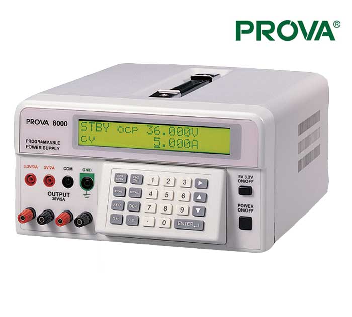 منبع تغذیه DC قابل برنامه ریزی PROVA-8000