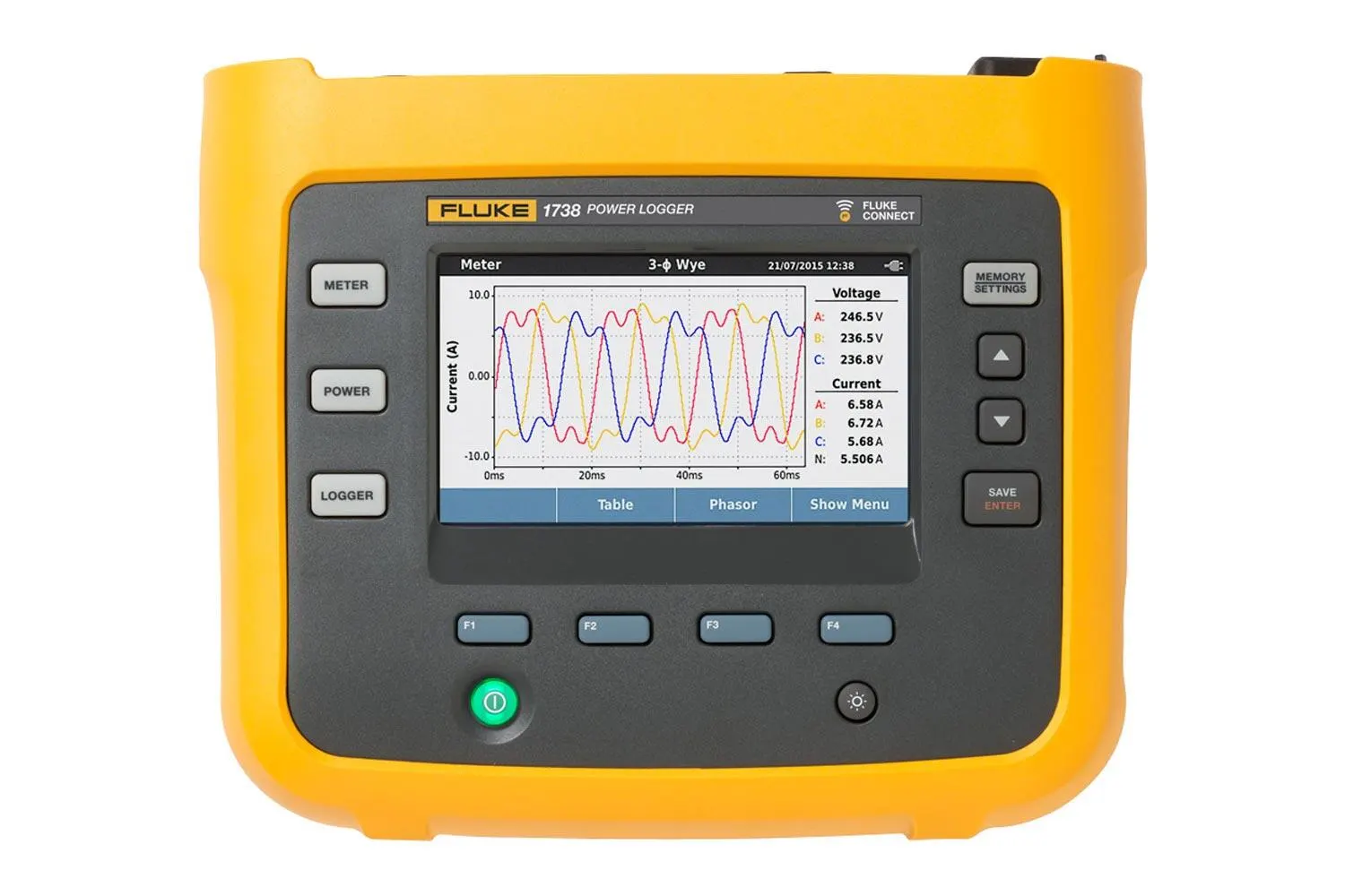 پاور آنالایزر دیتالاگر سه فاز Fluke 1738